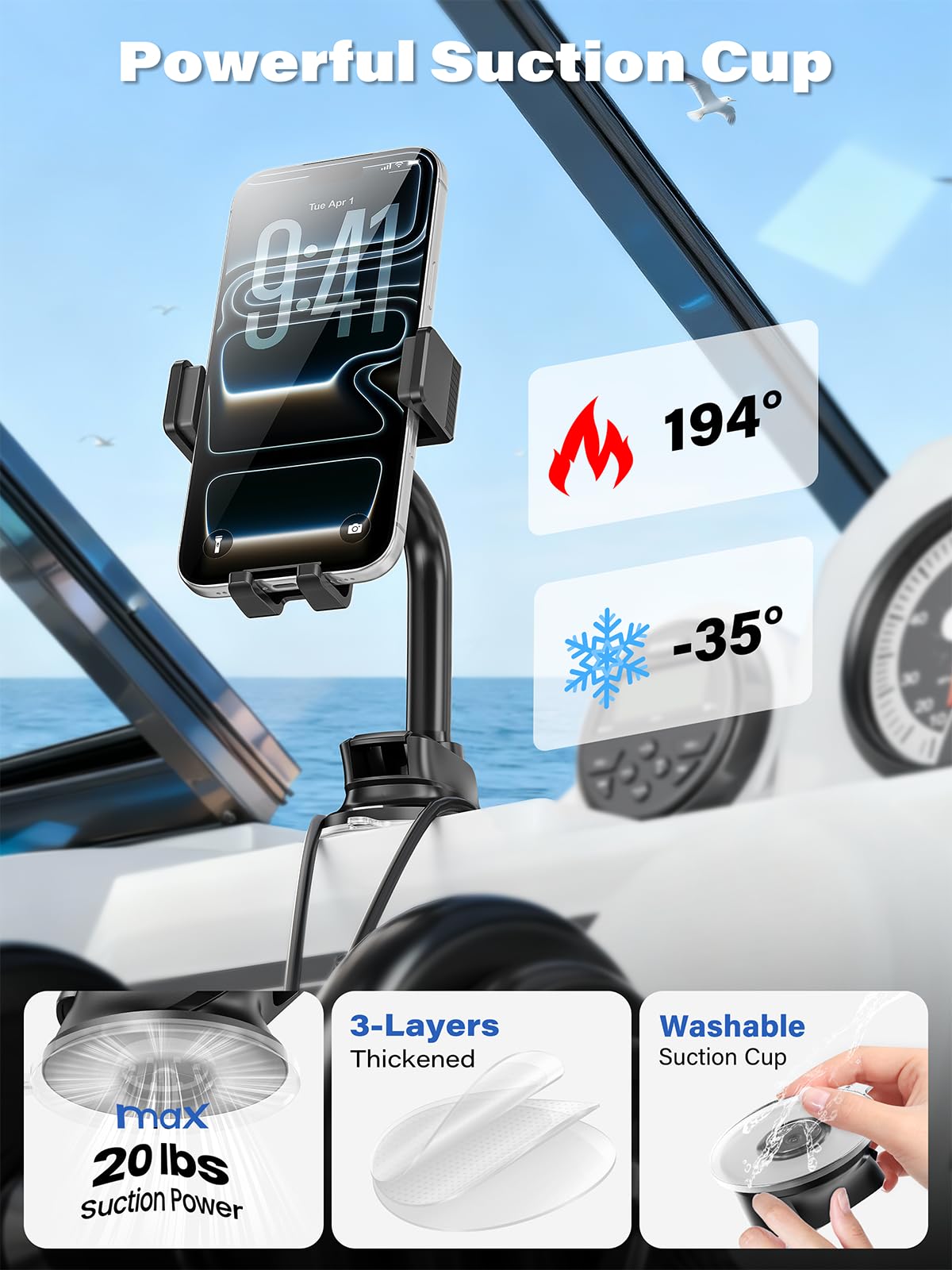 OQTIQ gooseneck close-up showing flexible positioning benefit