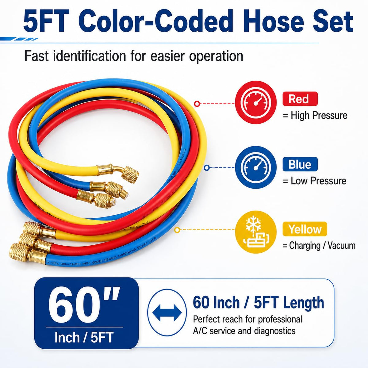 Oralys hoses and manifold on workbench showing organized technician-ready setup