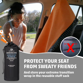 Orange Mud folded wrap compact for storage and easy transport