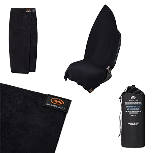 Orange Mud front view of wrap showing waterproof cover protecting seats