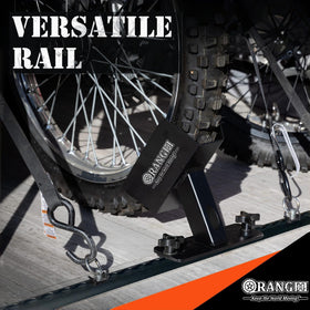 ORANGEE installed inside an enclosed trailer showing professional layout and gear secured