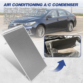 Orceed condenser installed in engine bay demonstrating direct-fit convenience