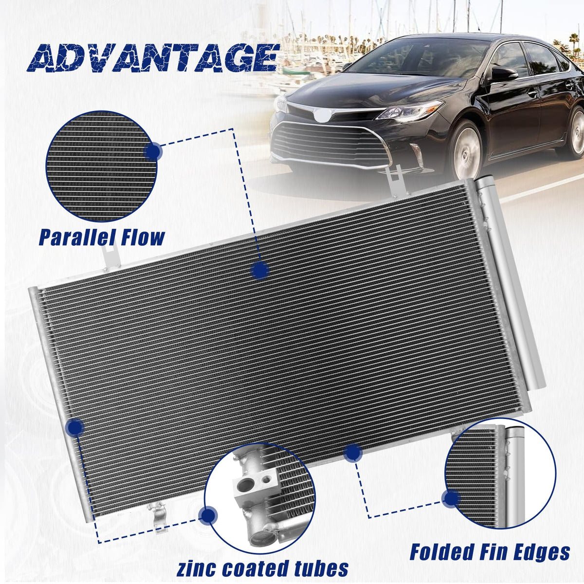 Orceed condenser with receiver drier included for a complete replacement benefit