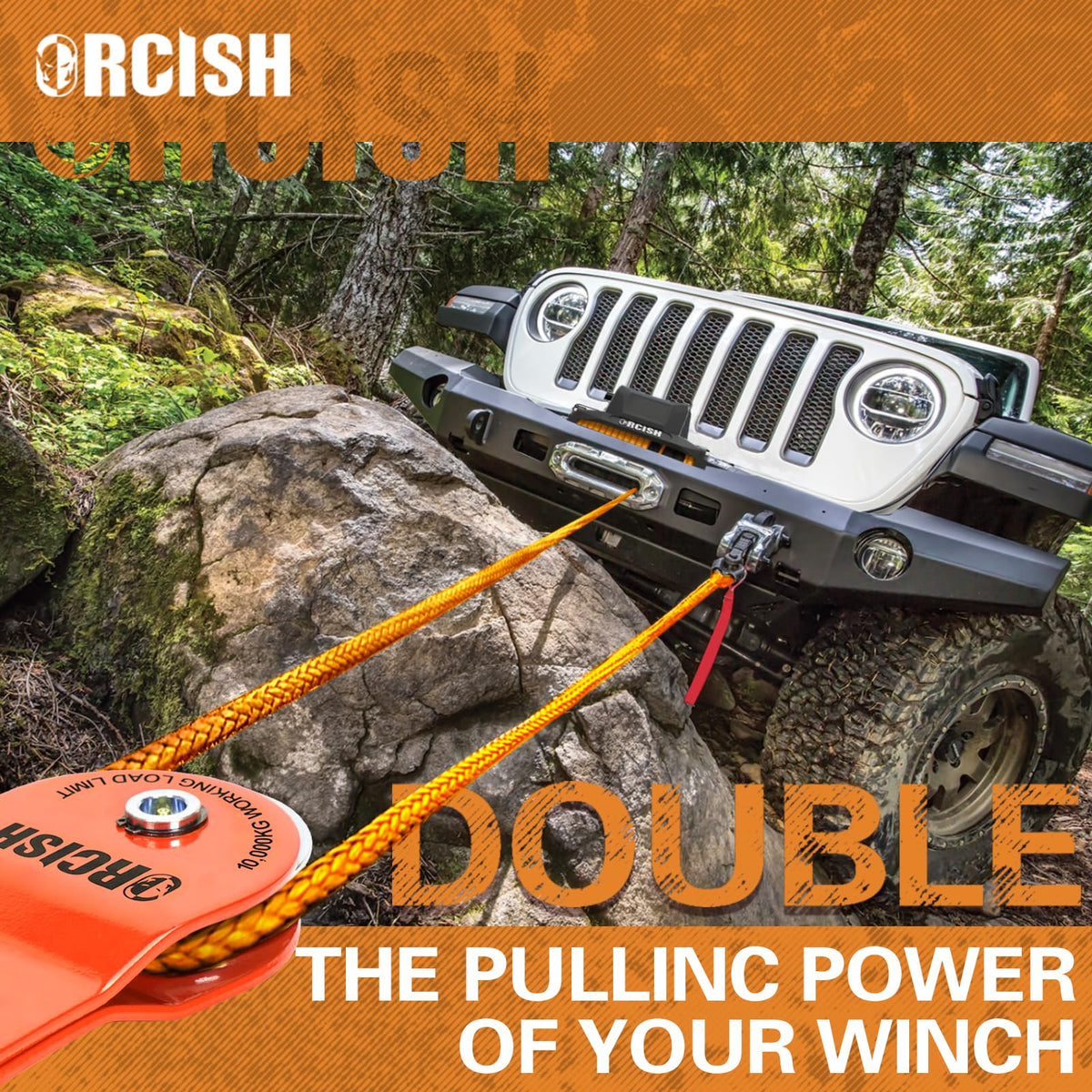 ORCISH in use tree anchored showing redirected line for safer recovery benefit