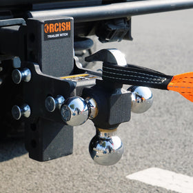 ORCISH hitch next to measuring tape for size and fit comparison