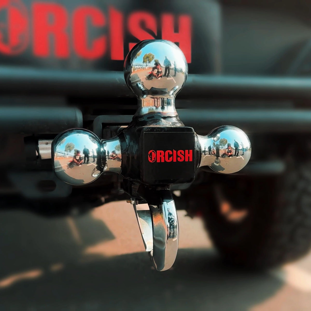 ORCISH chrome finish close-up showing weather resistance and durability