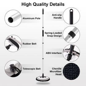 Ordenado mitt in hand cleaning windshield for scratch-free results