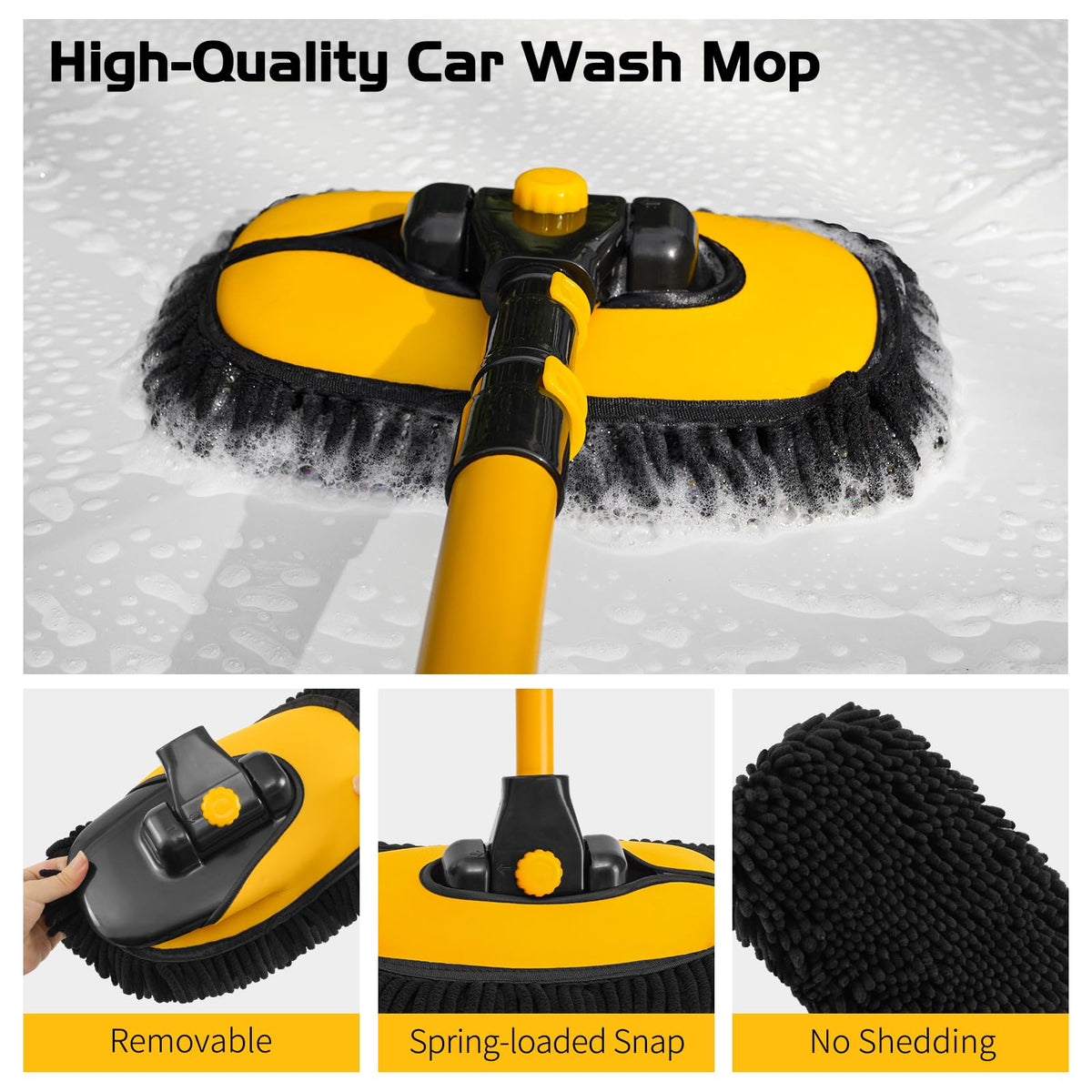 Ordenado washing boat hull wet for effective non-scratch cleaning