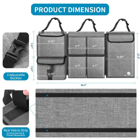 ORIENT FAMULAY detachable seat-back panels demonstrating modular storage benefit