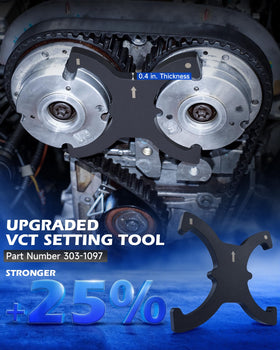 Orion Motor Tech crankshaft alignment pin positioned at TDC to prevent rotation safely