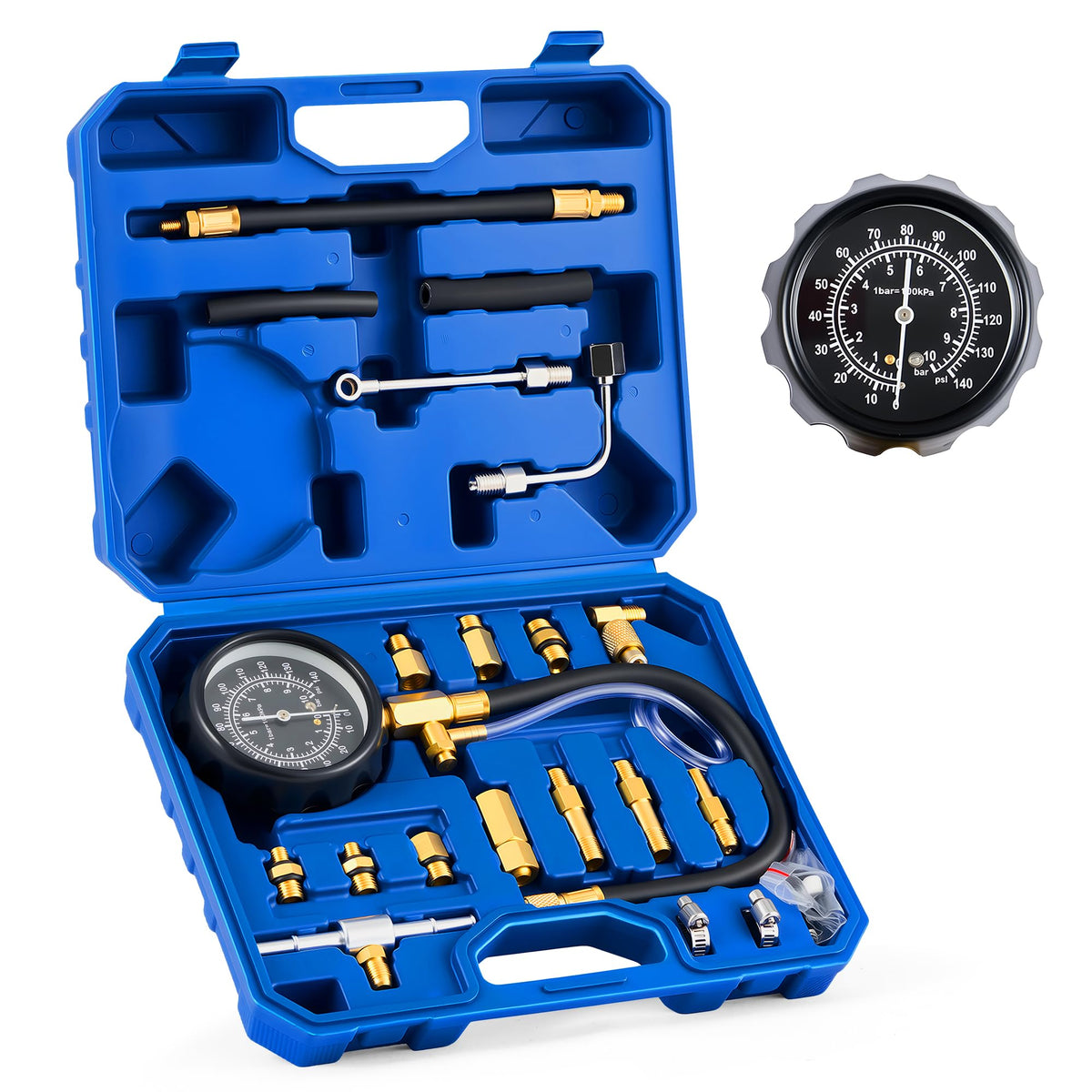 Orion Motor Tech gauge front view showing clear dial and fast reading benefit