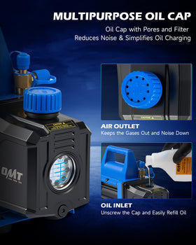 Orion Motor Tech hose connection ports with fittings for fast secure hookups