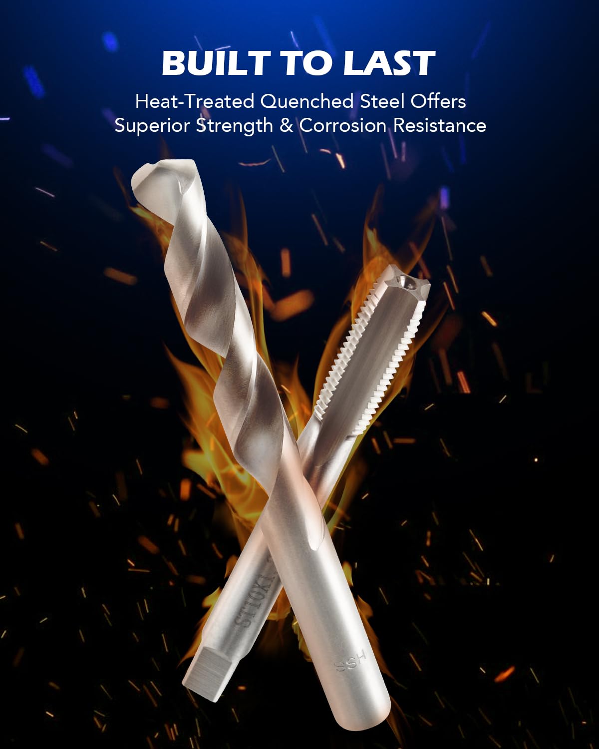Orion Motor Tech close detail of HSS 135° drill bit showing precise cutting edge for clean holes