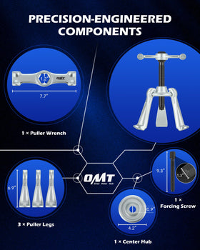 Orion Motor Tech detail of precision forcing screw and hex head for smooth, non-slip operation