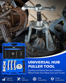 Orion Motor Tech close-up of adjustable puller legs highlighting secure grip and corrosion resistance