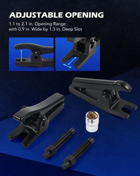 Orion Motor Tech 21 mm socket and pins showing hardened steel durability