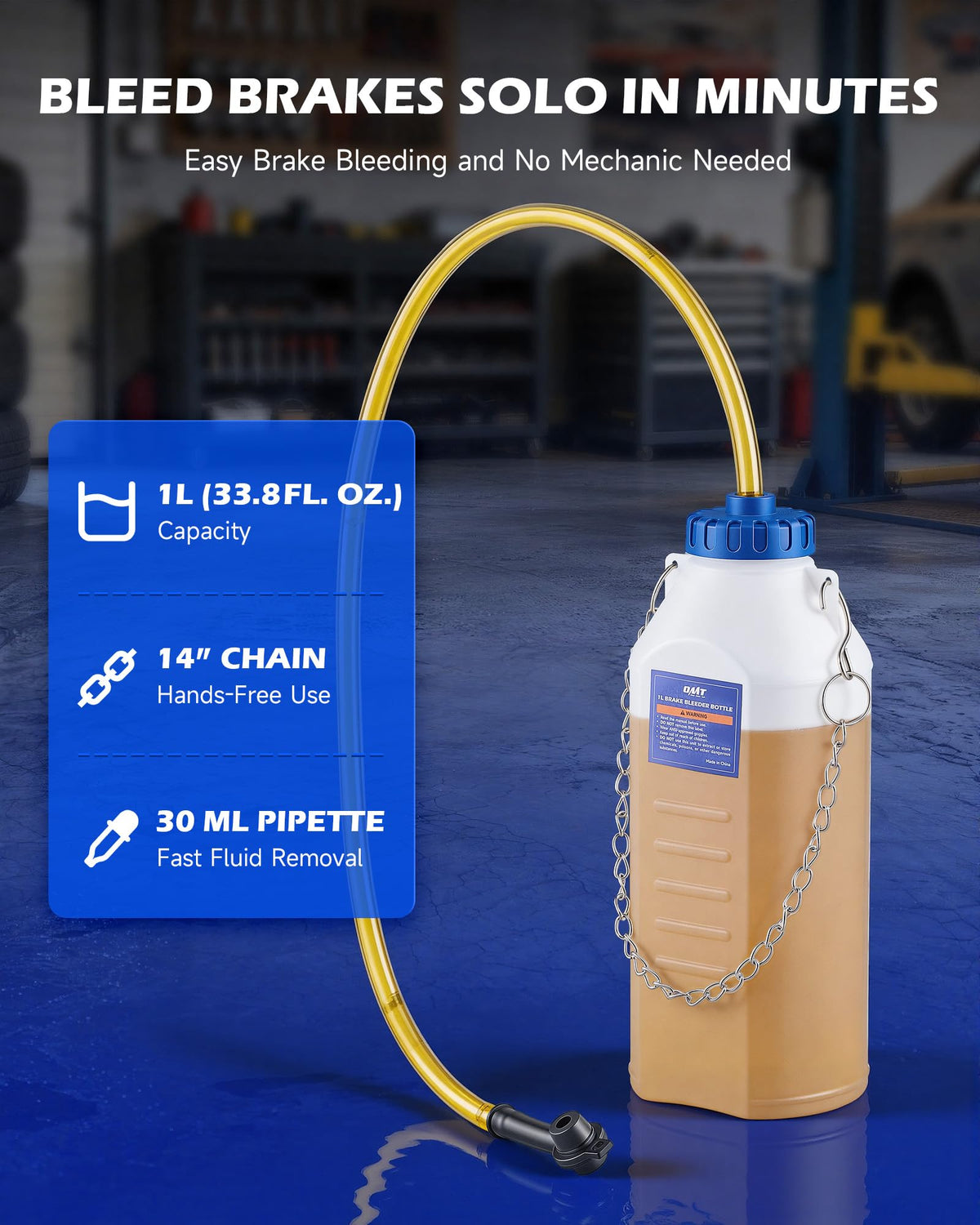 Orion Motor Tech 30ml extractor close-up for precise master cylinder fluid removal and cleaner flushes