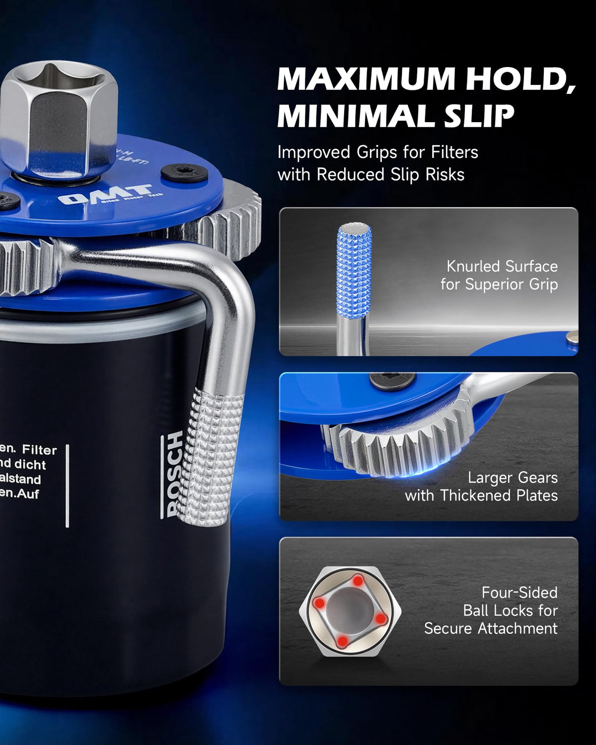 Orion Motor Tech adapter attached to ratchet demonstrating drive compatibility