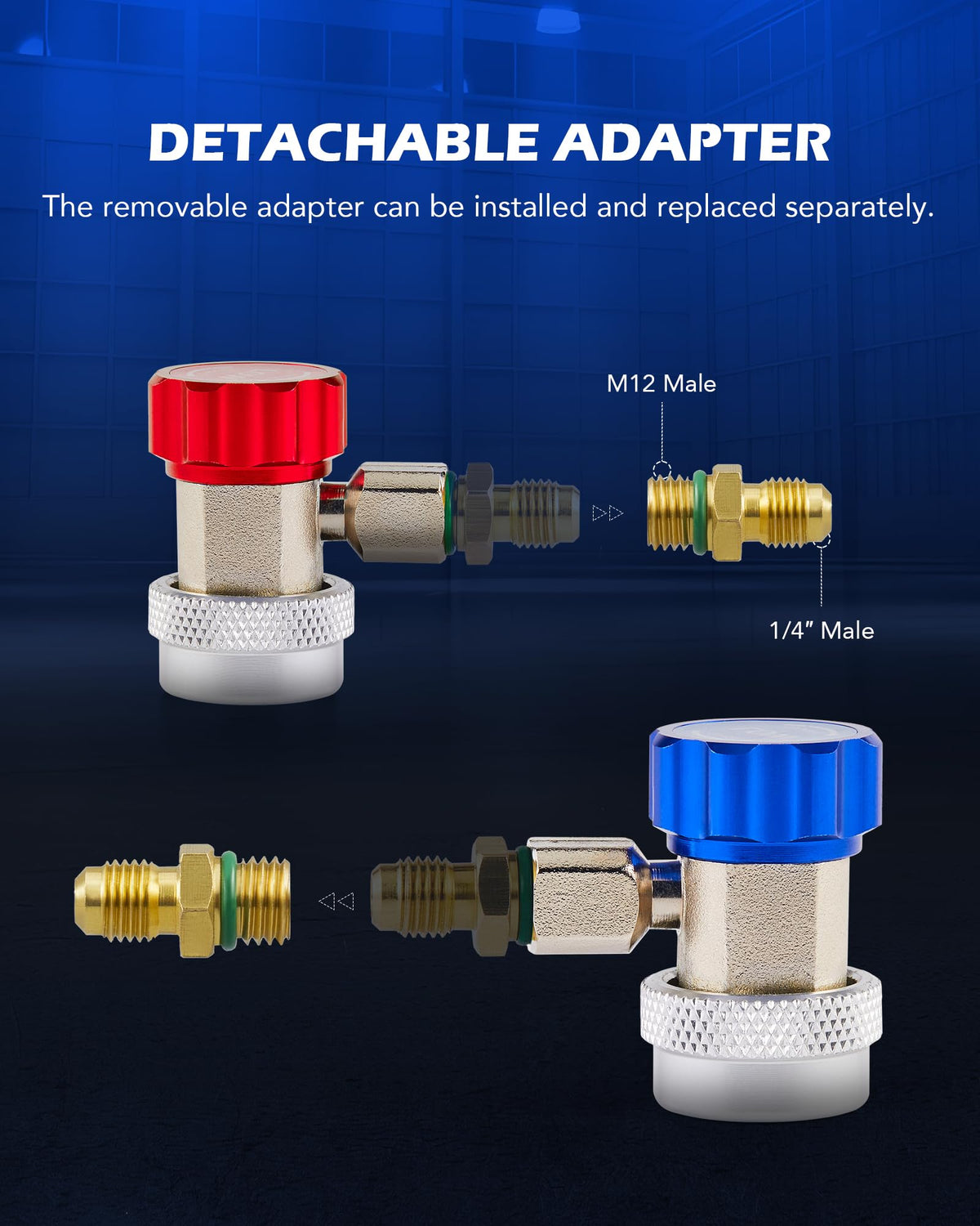 Orion Motor Tech adapter threads closeup showing premium threading for reliable leak‑resistant fit