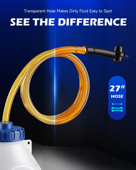 Orion Motor Tech aluminum cap with chain securing reservoir for stable hands-free bleeding advantage