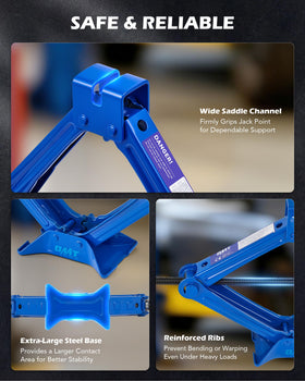Orion Motor Tech thickened steel base detail improving stability and preventing tipping