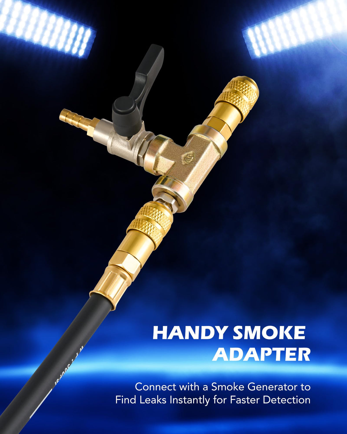 Orion Motor Tech blanking adapters arranged for secure hose capping