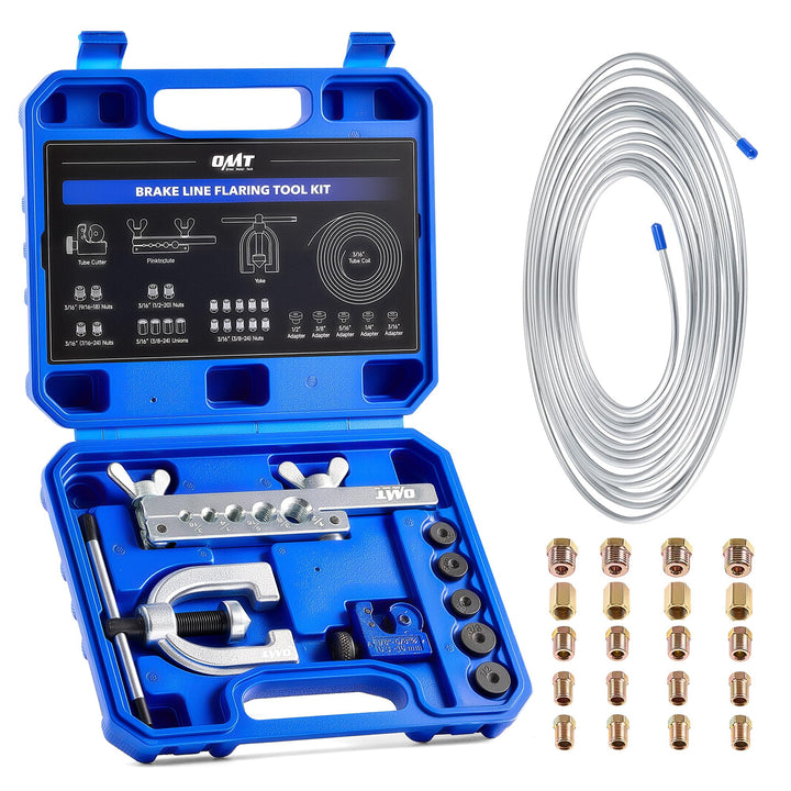 Orion Motor Tech front kit packaging showing full tool and fittings set for quick identification