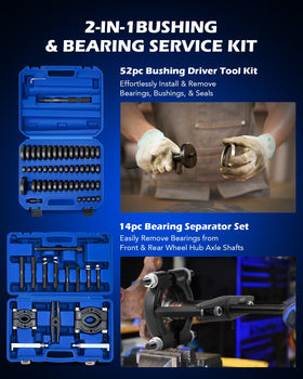 Orion Motor Tech bushing discs layout demonstrating size range and fit
