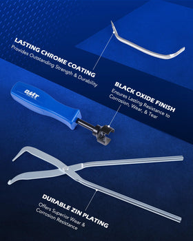 Orion Motor Tech caliper hangers beside a ruler showing scale and how they protect brake hoses