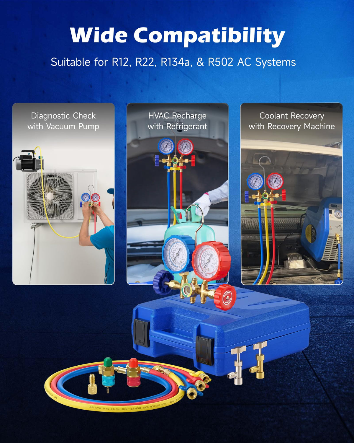 Orion Motor Tech can tap and adapter shown for convenient recharge connections