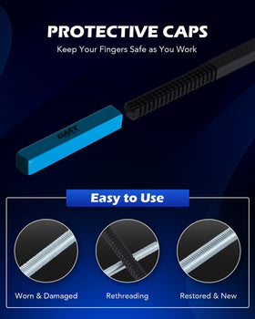 Orion Motor Tech closed molded case beside a ruler showing compact storage and easy transport