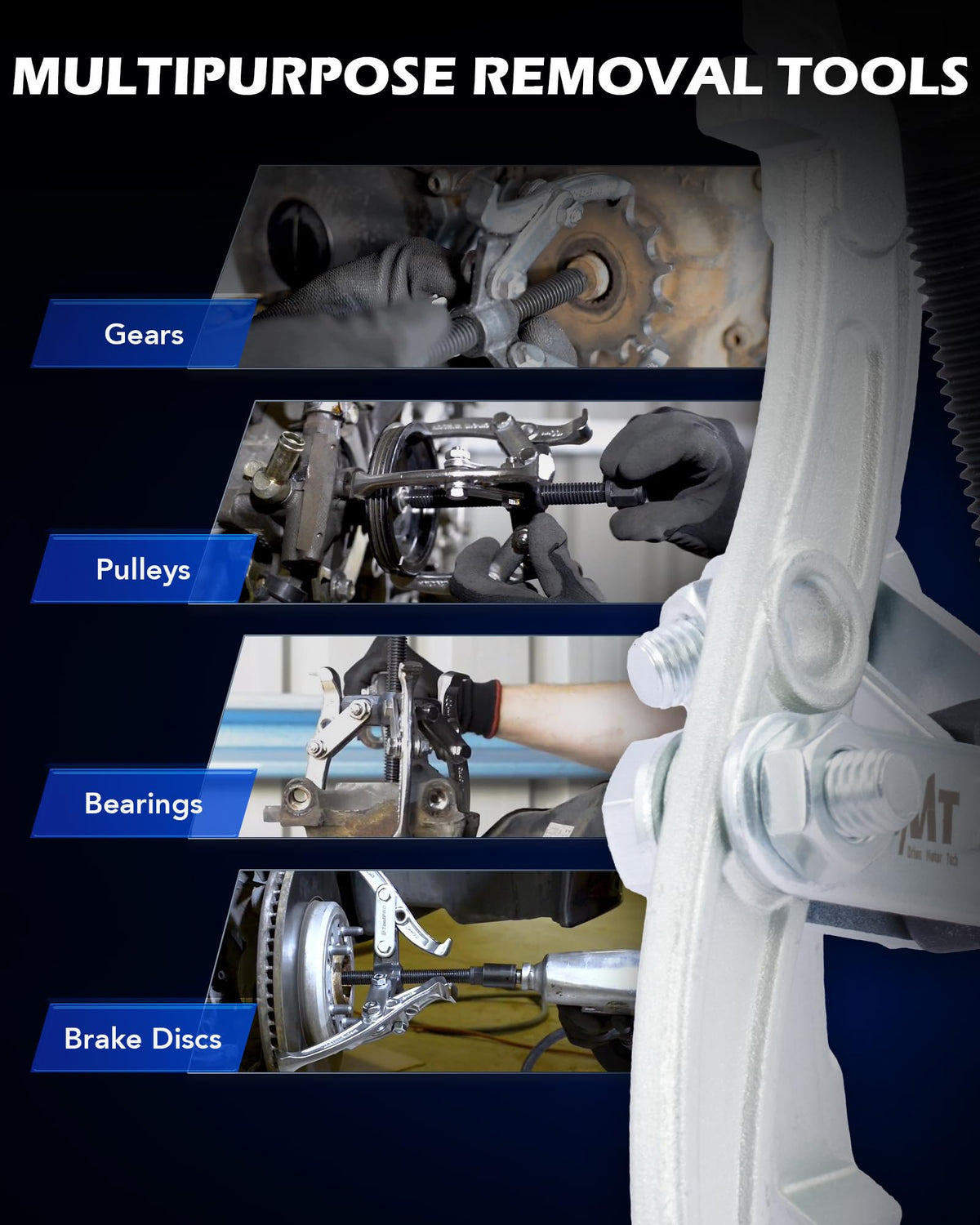 Orion Motor Tech detailed shot of center screw showing durable threads and torque control