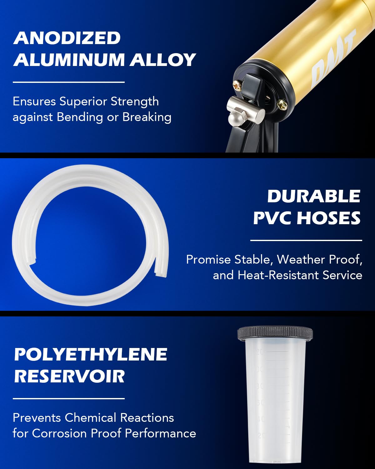 Orion Motor Tech hose clamps and barbed fittings for secure hermetic seal