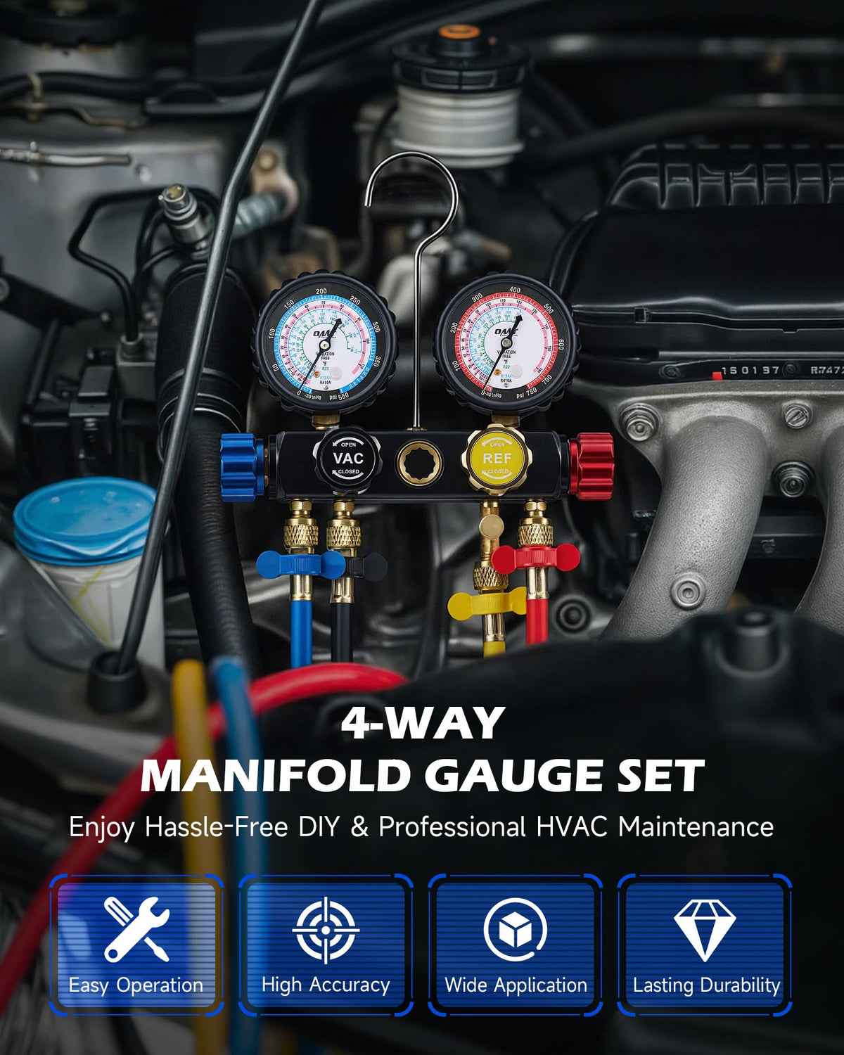 Orion Motor Tech close-up of hybrid anti-shock gauges for reliable readings