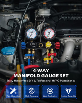 Orion Motor Tech close-up of hybrid anti-shock gauges for reliable readings