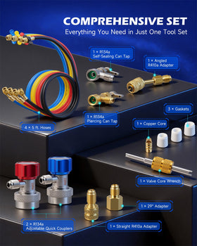 Orion Motor Tech color-coded hoses demonstrating quick identification and safety