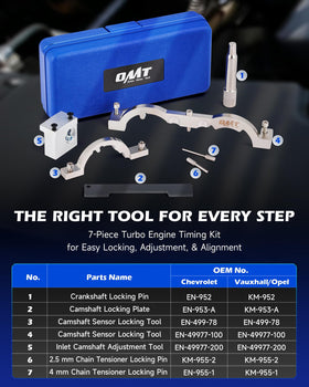 Orion Motor Tech crankshaft locking pin engaged and saving setup time