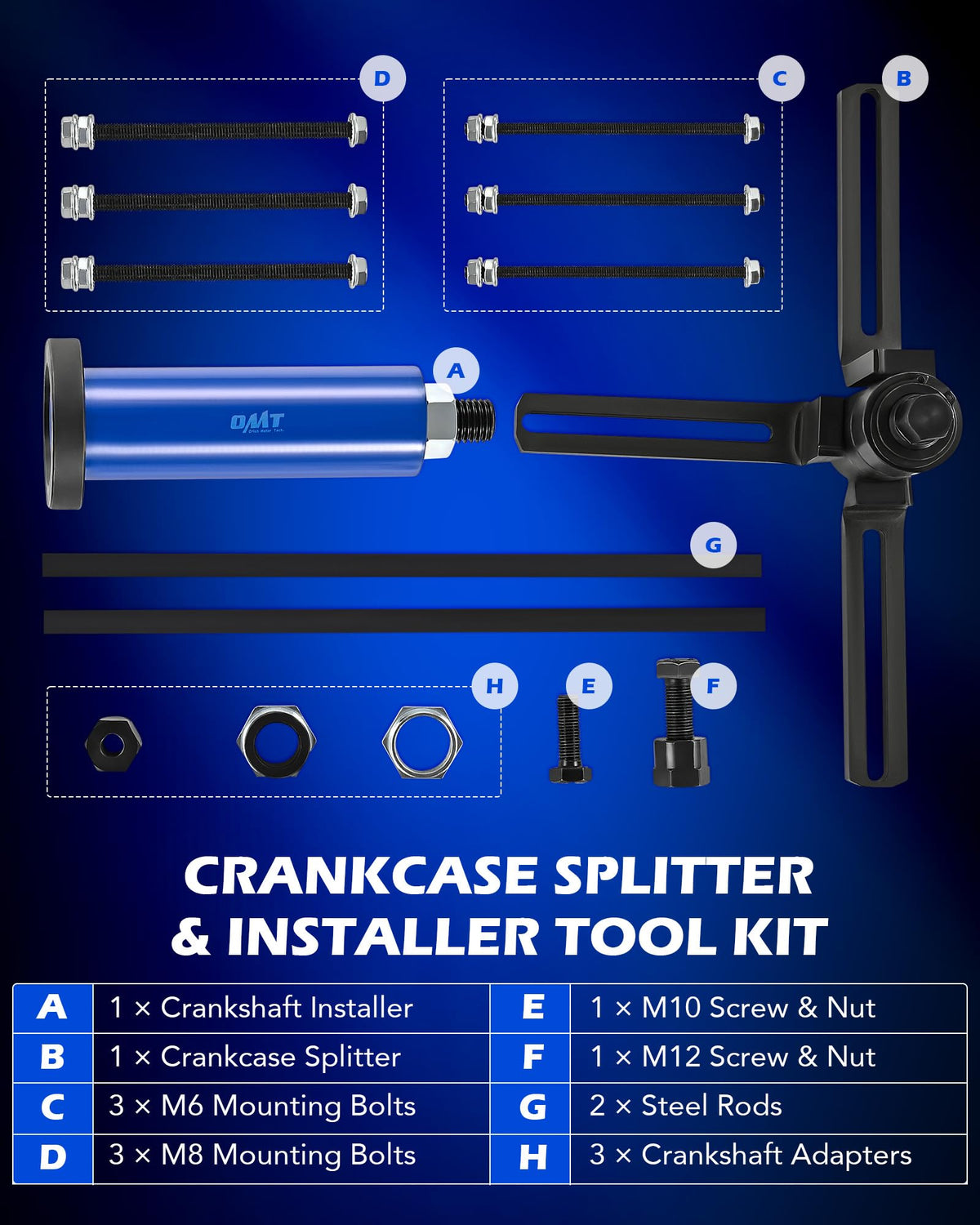 Orion Motor Tech close-up of crankshaft installer highlighting secure fit advantage