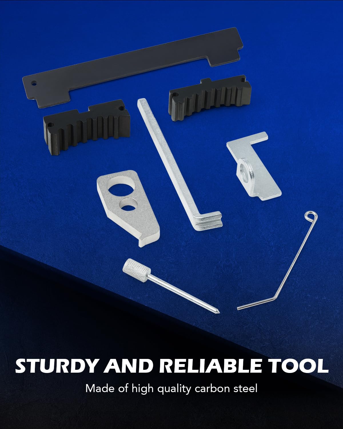 Orion Motor Tech crankshaft locking tool detail demonstrating secure engine hold