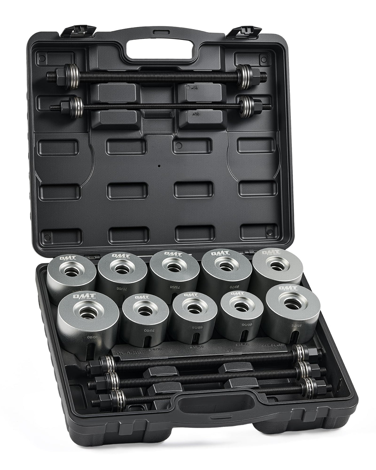 Orion Motor Tech open case showing 27-piece kit and organized layout for easy transport