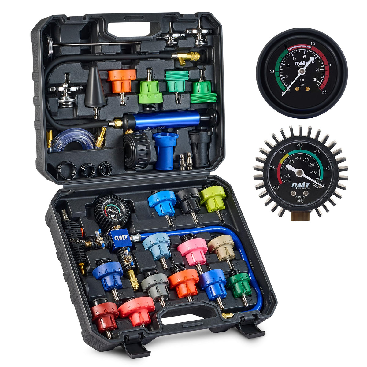 Orion Motor Tech front case open showing organized kit for fast access