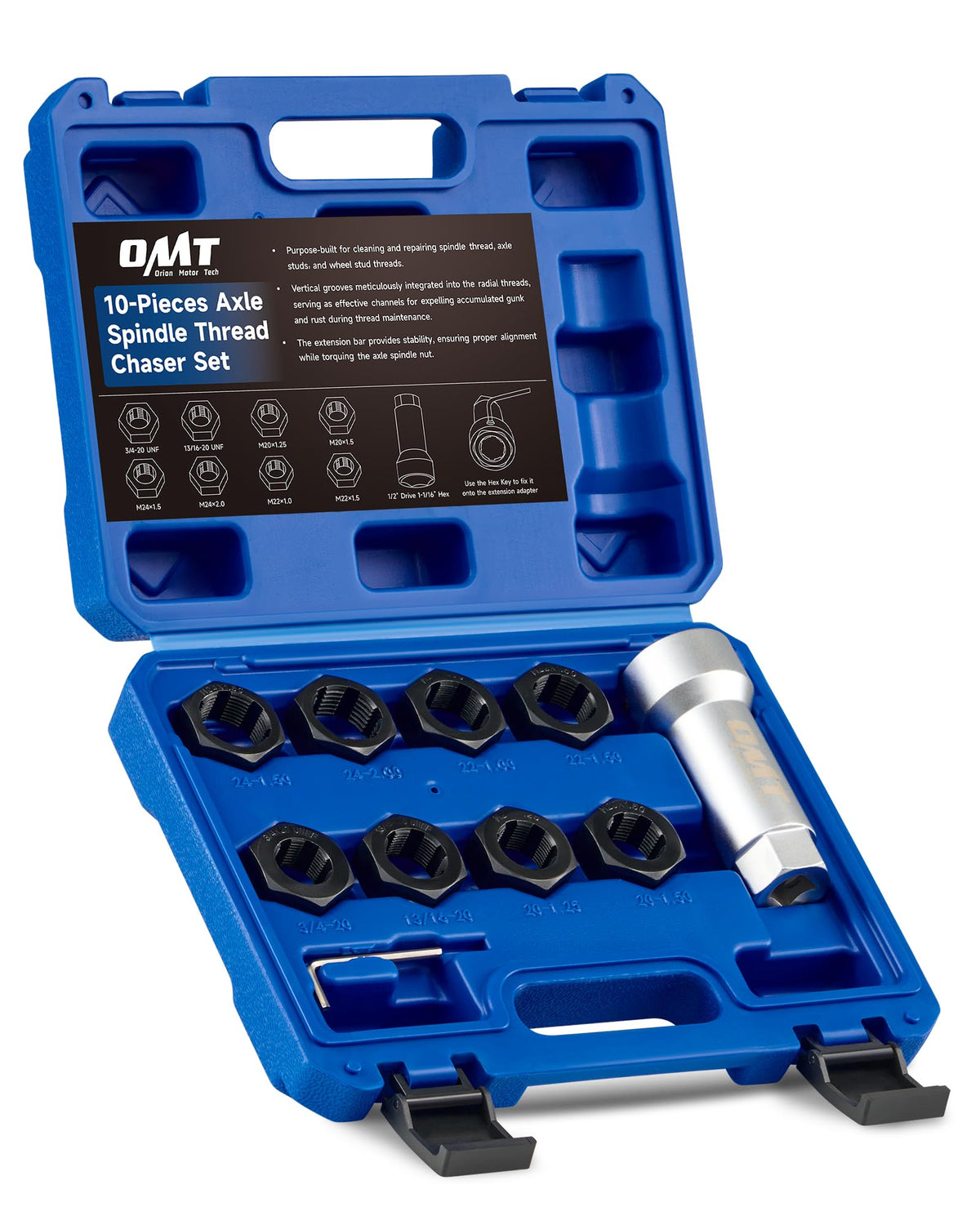 Orion Motor Tech front of case showing compact kit and easy transport benefit