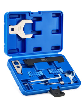 Orion Motor Tech front view of complete timing tool kit showing organized case and tools for quick selection