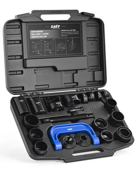 Orion Motor Tech front packaging showing complete 23pc kit and case benefit: organized storage