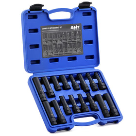 Orion Motor Tech front packaging showing full 16-piece kit and case benefit quick access
