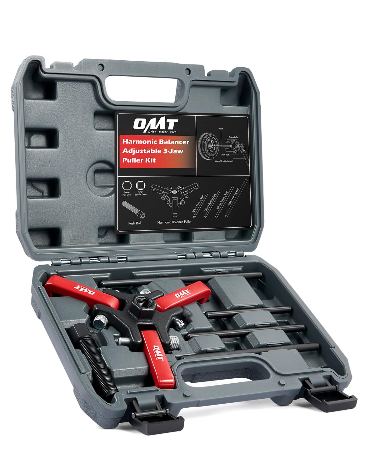 Orion Motor Tech front packaging showing kit contents and benefits