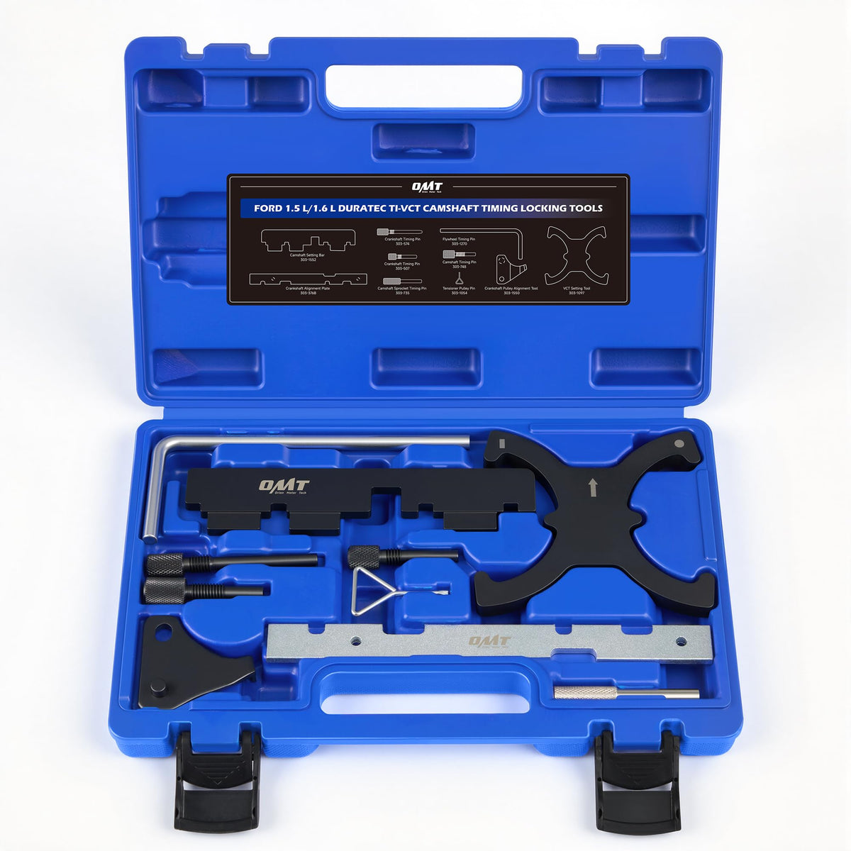 Orion Motor Tech front view of open case showing organized 10-piece kit for quick access
