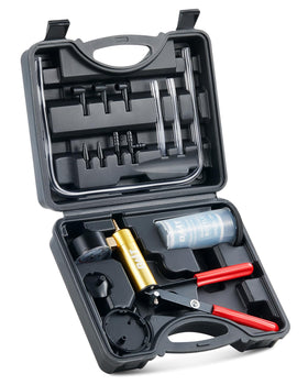 Orion Motor Tech kit front view showing pump and accessories for versatile bleeding