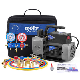 Orion Motor Tech kit front view showing pump and gauge for complete service