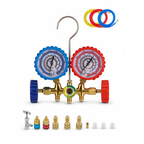 Orion Motor Tech front manifold showing valves and hose ports for quick setup benefit